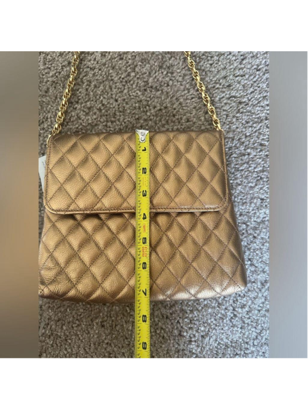 Lanzetti Italy Gold Chain Crossbody Purse - Picture 12 of 13